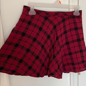 Plaid mini skirt